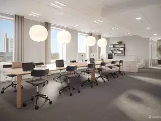Moderne og nyistandsatte kontorer centralt i Herlev