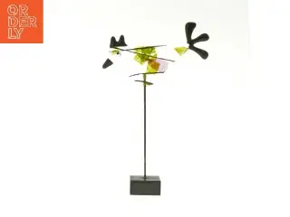 Glasdekoration på pind (str. 23 cm)