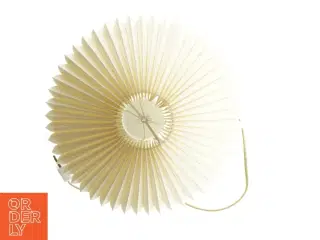Bordlampe med plisseret skærm (str. 38 cm)