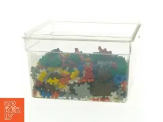 Plus-Plus mini byggeklodser med opbevaringsboks fra Plus Plus (str. Kasse 17 x 17 x 11 cm)