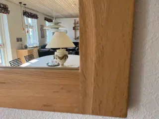 Stort spejl med egetræsramme B 113 cm+ H75 cm 
