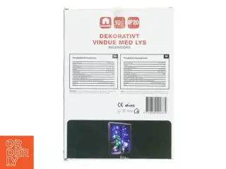 Dekorativt vindue med lys fra Rohs (str. 30x22x3,5 cm)