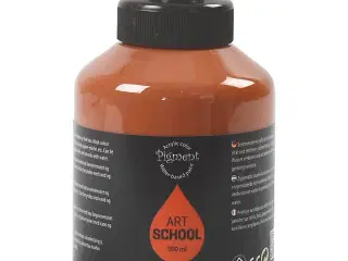 Art Akrylmaling, halvblank, dækkende, raw sienna, 500ml/ 1 fl.
