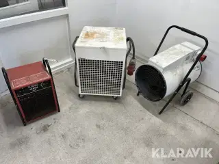 Varmeblæsere Karo/Thermo/Trotec 9/40/30kw 3styk