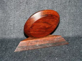 Termometer i palisander højde 8,5 cm C/F , retro