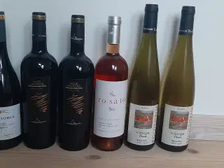 Blandet rød, hvid og rosé 6 flasker