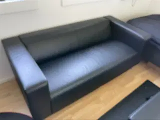 Klippan sofa med kunstlæder betræk
