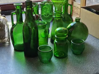 Grønne flasker/glas