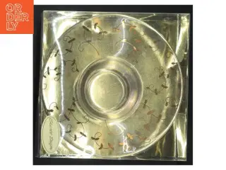 Glaslysestage med dekorative motiver fra Charlot Design (str. Ø 15 cm)