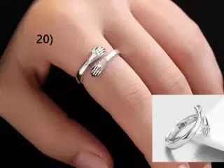 * Sterlingsølv; Sød kramme-fingerring