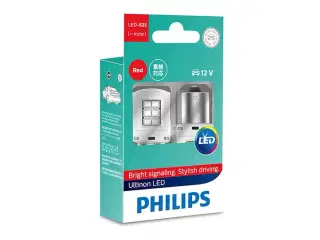 Philips Ultinon LED P21W Rød 12V - Sæt