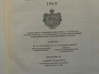 kongelig dansk hof- og statskalender 1968, red. af