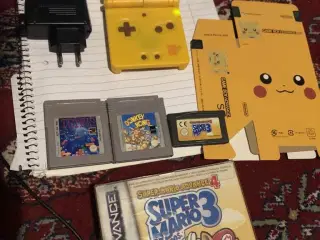 Game Boy Advance SP + Tetris, Donkey Kong + Super