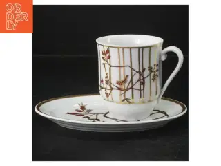 Porcelæn kaffesæt fra Royal Copenhagen (str. 19 x. 12 cm h. 9,5 cm ø. 8,5 cm)
