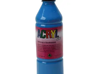 Akrylmaling, primær blå, 500 ml/ 1 fl.