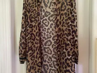 Cardigan med leopard print