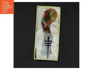 Flaskeprop  i muranoglas fra Venedig og metal (str. 14 cm i går eller jamen det det er nok bare er det andre 120 kr en telefon ja, men den den er