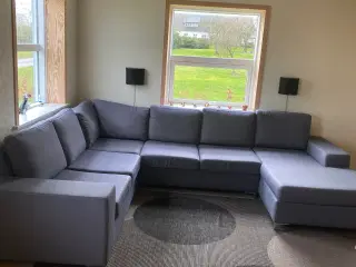 Billig sofa i antracit grå 