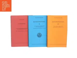 Kunsthistorie bøger, sæt af 3