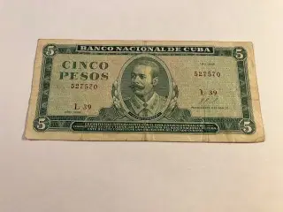 5 Pesos 1968 Cuba