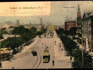 Hilsen fra København - Vesterbrogade - u/n