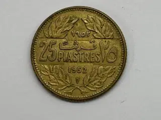 25 Piastres Lebanon 1952