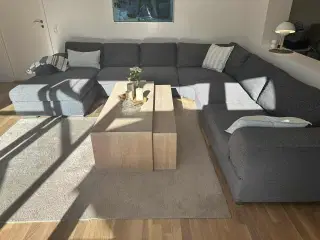 U Sofa ,mærke umbria. 330x300 Ny pris ca 22000kr