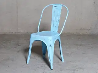 4 stk. Nye Jernstole i light blue