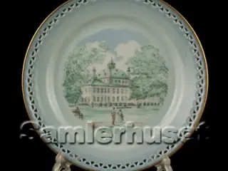 Danmarksstellet Tallerken Flad 21 cm. Fredensborg Slot.