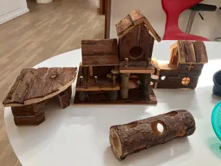 Hamsterbur med komplet tilbehør
