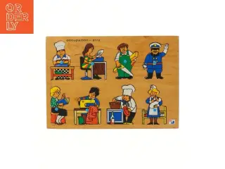 Træpuslespil med erhvervsmotiv (str. 29,5x21 cm)