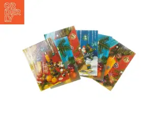 Jule postkort sæt (str. 6 stk 14,5x10,5 cm)