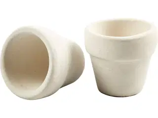 Urtepotte, H: 4,6 cm, diam. 5,2 cm, hvid, 48stk./ 1 pk.