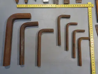 Unbrako Nøgler,7stk,11,12,14,17,22mm