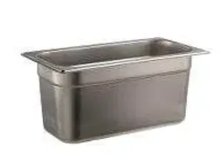 6 stk. Kantine EHG-stål 1/3 GN D150 mm 5,5 ltr