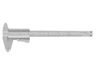 Skydelære med klemlås 0-150x0,05 mm og 40 mm kæber
