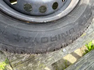 4 stk gode sommerdæk på fælge. Til Fiat Panda