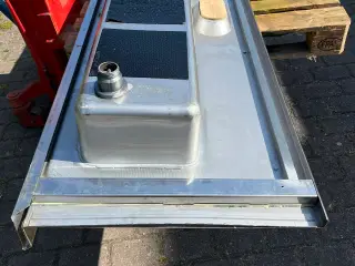 Rustfri stål bord med vask