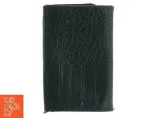 Sort krokodillepræget damepung fra Ledermoda (str. 14 x 10 cm)