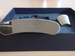 Lommelærke med bæger STAINLESS STELL omviklet af l