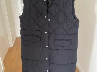 Lang sort vest str S (M)