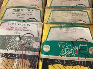 Værksteds håndbøger med fejlfinding og billede.