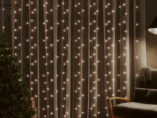 Lysgardin 3x3 m 300 LED'er 8 funktioner varm hvid