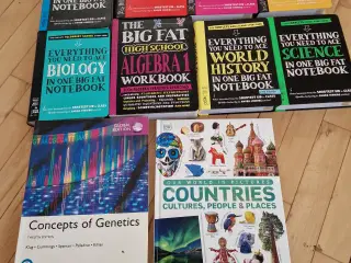 Studiebøger - Matematik, Historie, kemi, Science