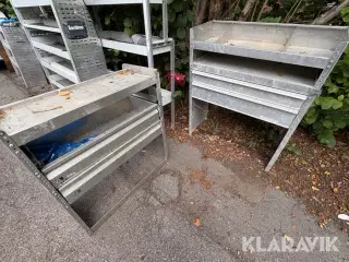 Reolsystemer aluminium Raco 2 styks