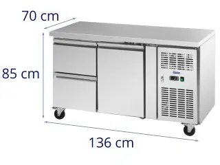 Kølebord med skuffer – 280 l – 1 køleskab