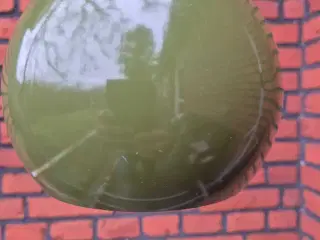 Olivengrøn vintage kuglelampe 