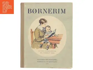 Gammel Børnerim Bog fra Gyldendalske Boghandel