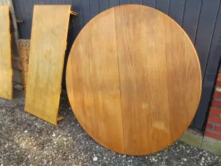 1 stk Rund Rosengaard Egetræsbord med 2 plader 