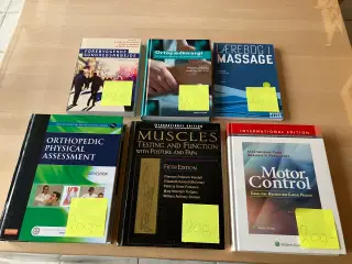 Bøger til fysioterapeutstudie